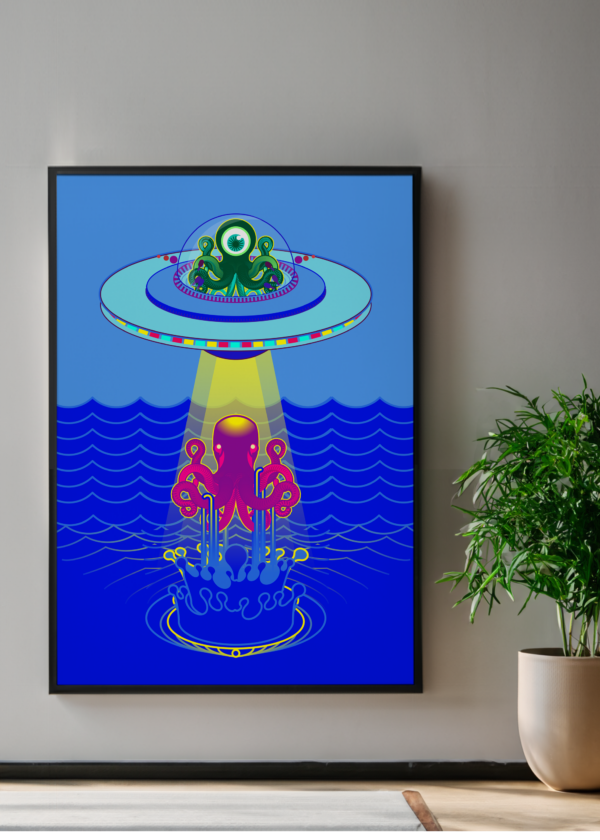 Alien poster mockup